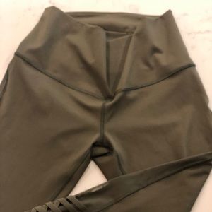 Army green yoga pants